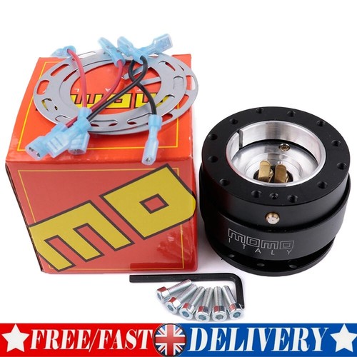 Momo black steering - black, wheel